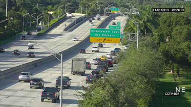 Slika pregleda web-kamere Miami - I-95 at Southwest 20th Road